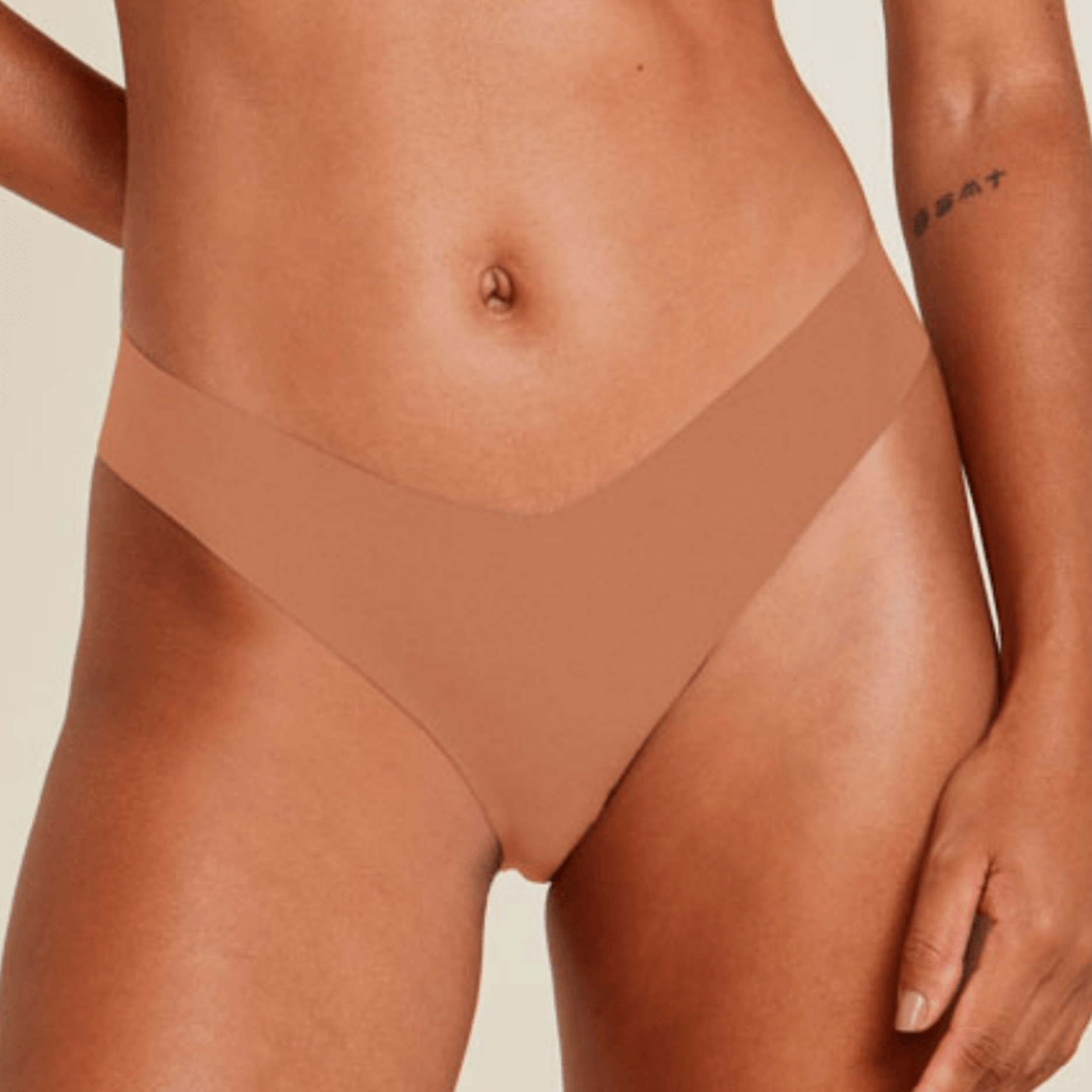 Calcinha Biqu?ni Em Microfibra Nude
