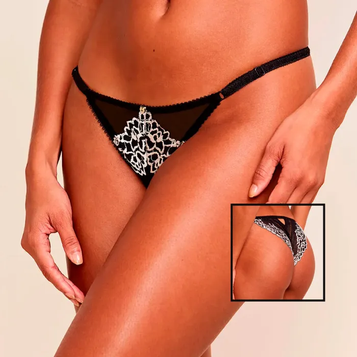 CALCINHA STRING BIQU?NI EM RENDA