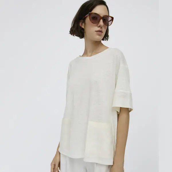 Danese - Linen Canvas And Jersey T-Shirt, Beige, L
