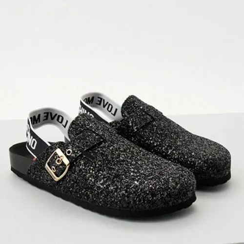 SCARPAD.BIRKI20 GLITTER NERO/ORO