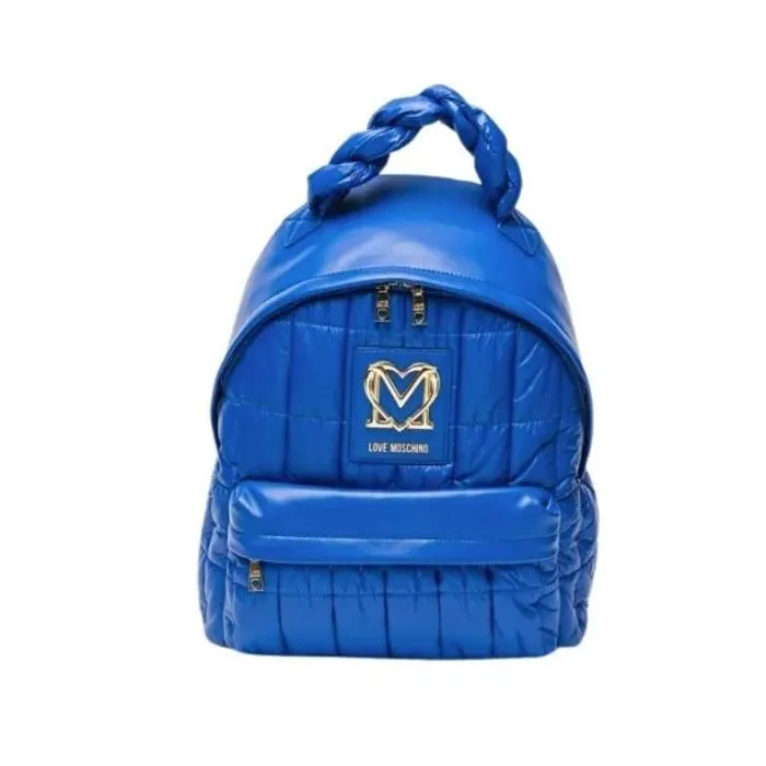 Borsa Nylon+Pu Blu Oceano