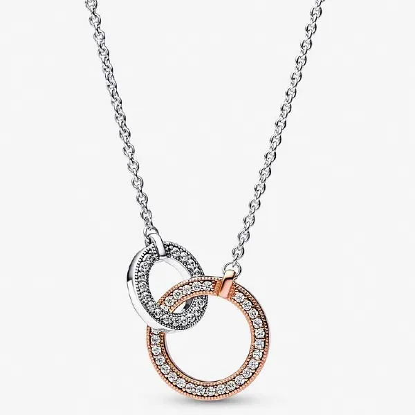 Pandora logo intertwined circle sterling silv