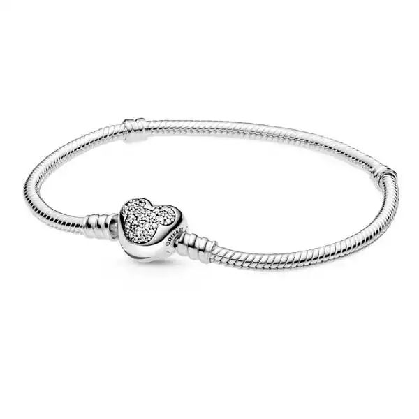 Disney snake chain sterling silver bracelet w