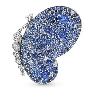 Butterfly brooch in sterling silver