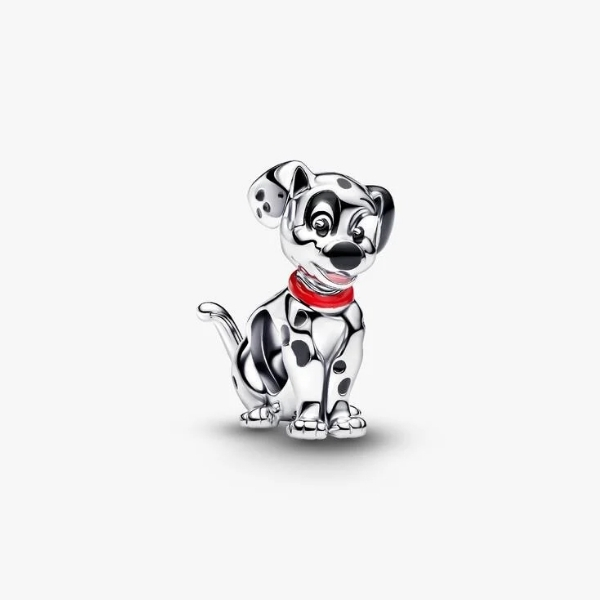 Disney Patch sterling sillver charm with red, pink and black enamel