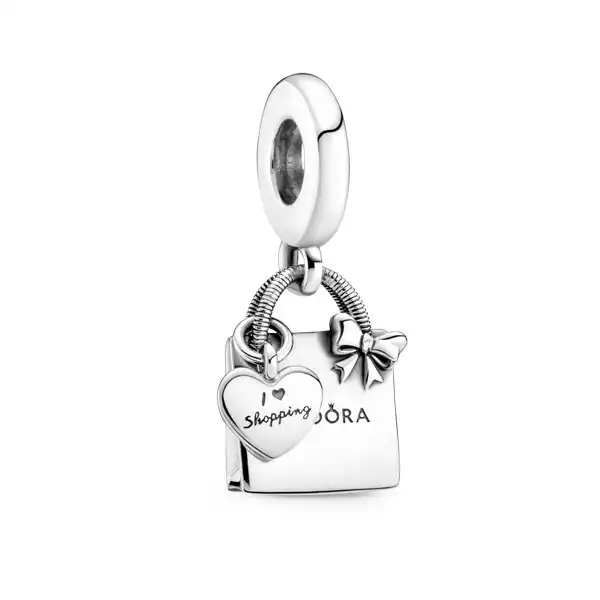 Pandora shopping bag sterling silver dangle