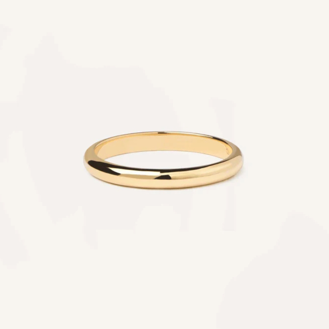 AN Yellow Gold Bold Ring 12