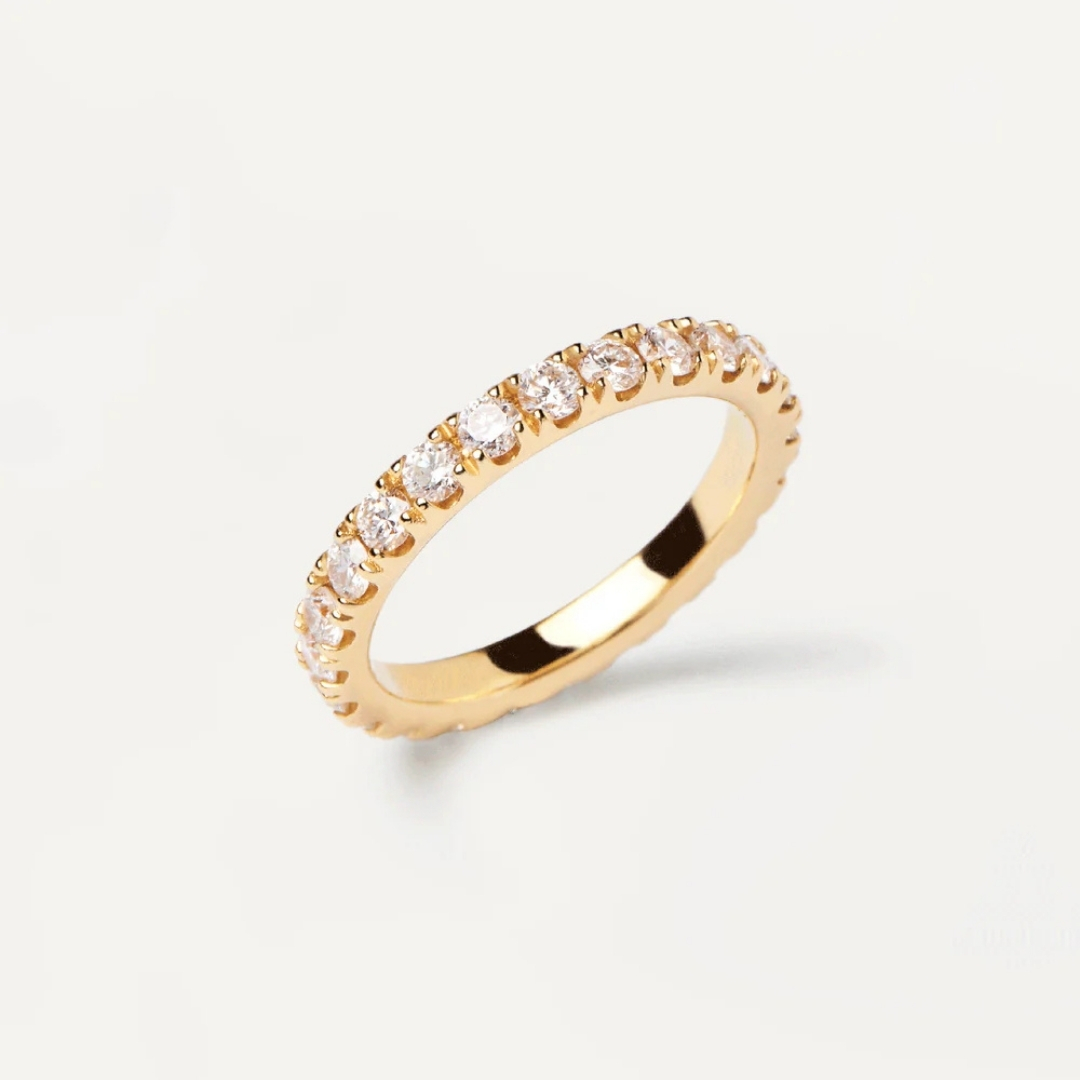 AN Diamonds and gold Eternity Supreme Ring 14