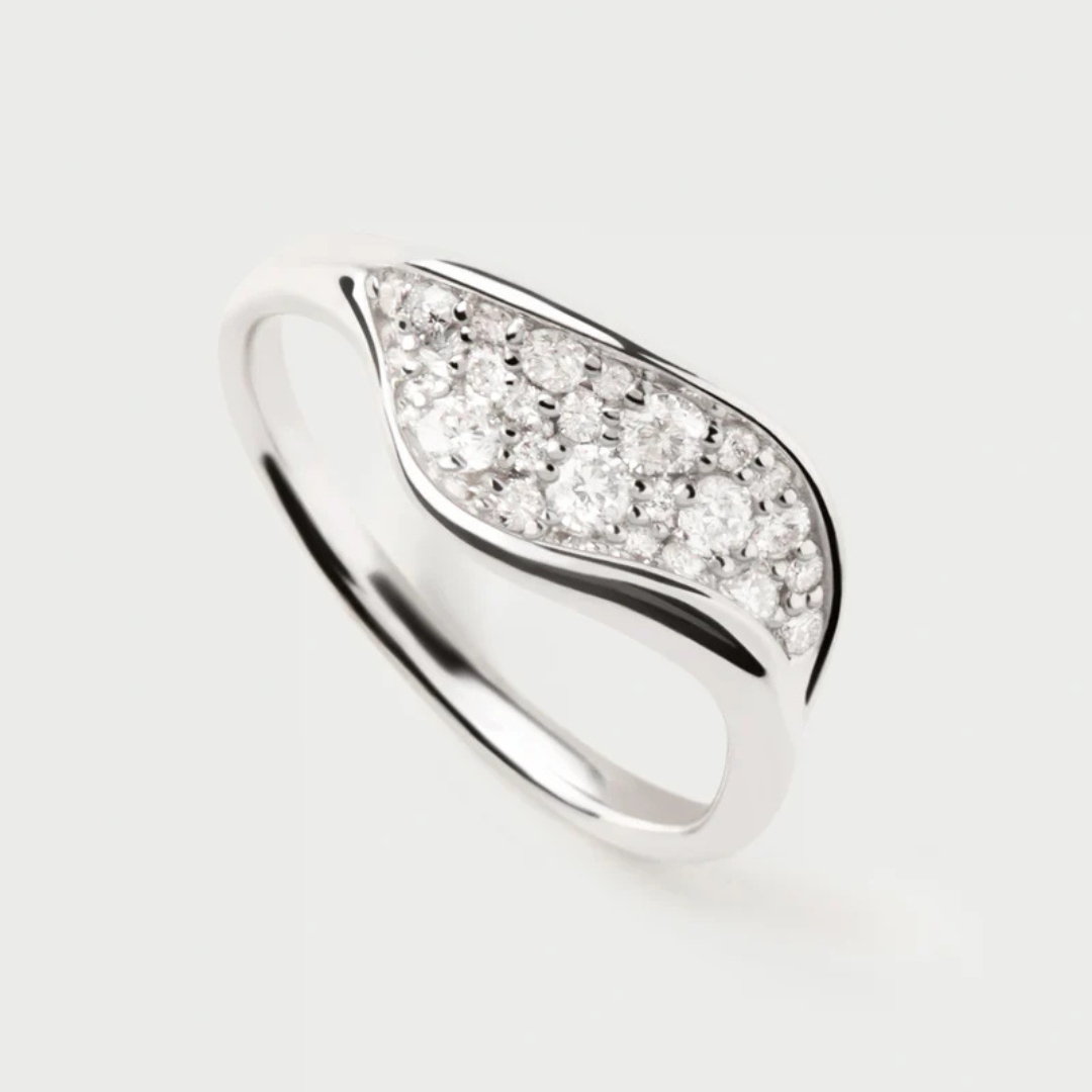AN Diamonds and white gold Violet ring 14