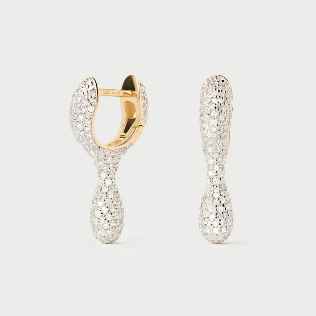 AR Pavé Ray hoops U