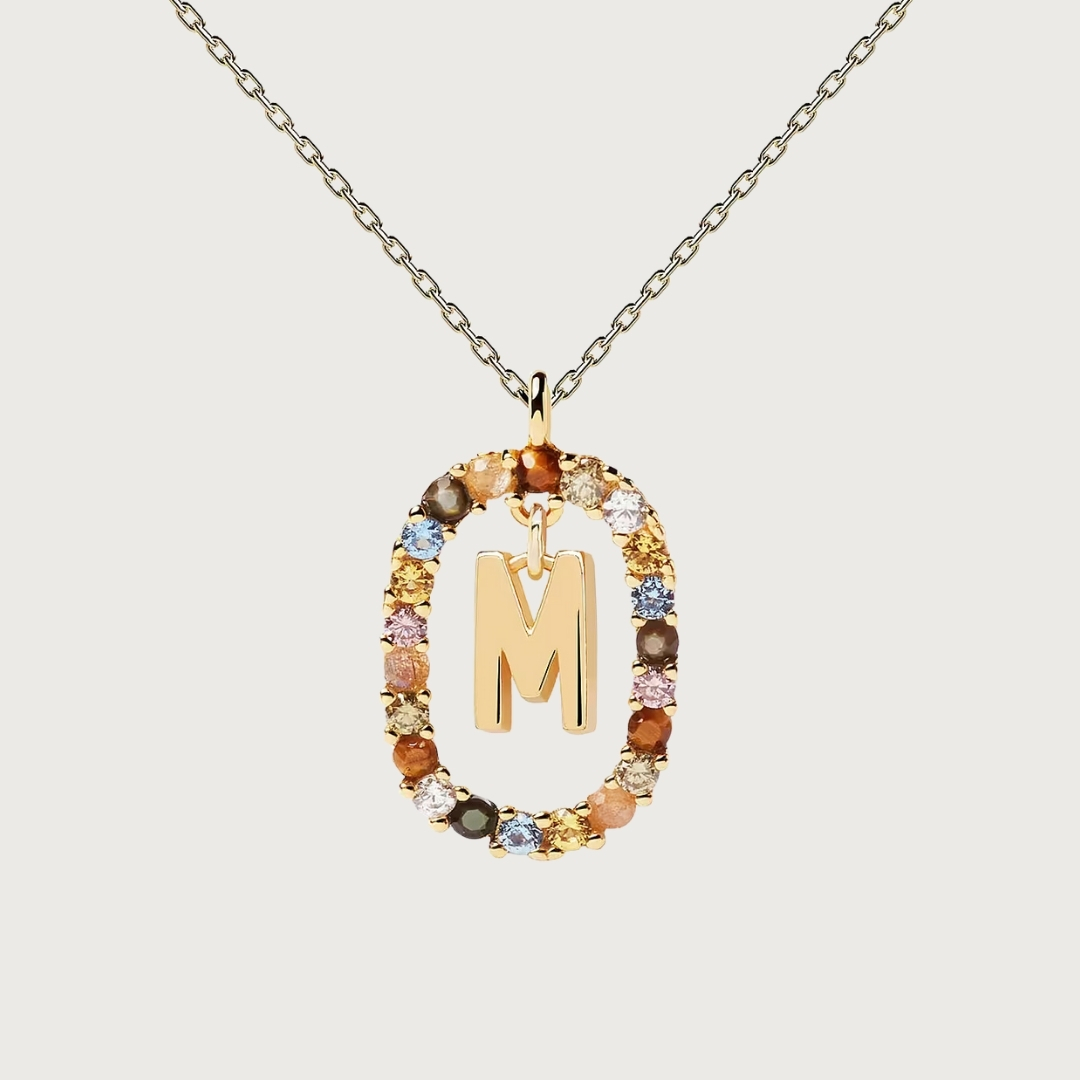CO Letter M Necklace U