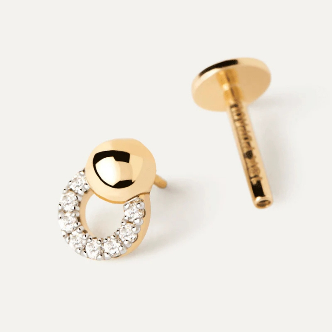 PG Diamonds and gold Loop single earring U