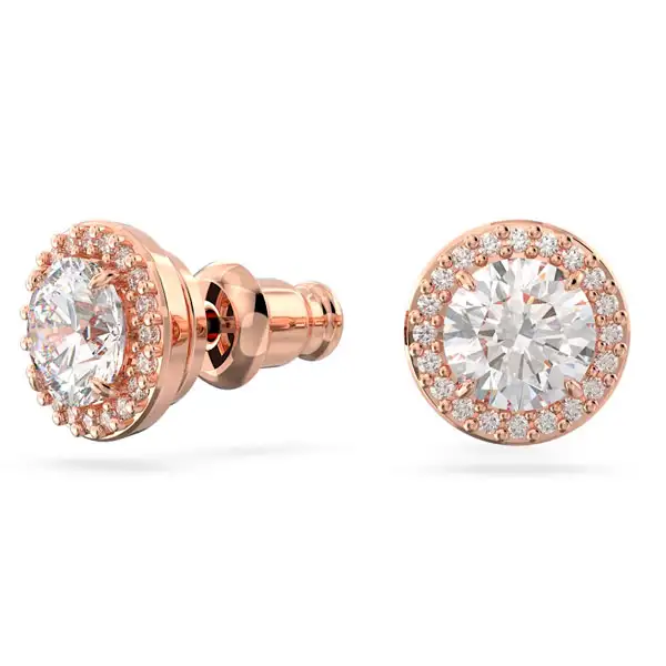CONSTELLA:PE STUD PAVE WHITE/ROS