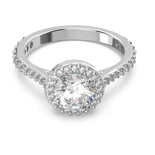 Constella:Ring Rnd Pv L White/Rhs