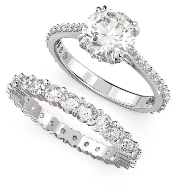 CONSTELLA:SET RINGS WHI/RHS