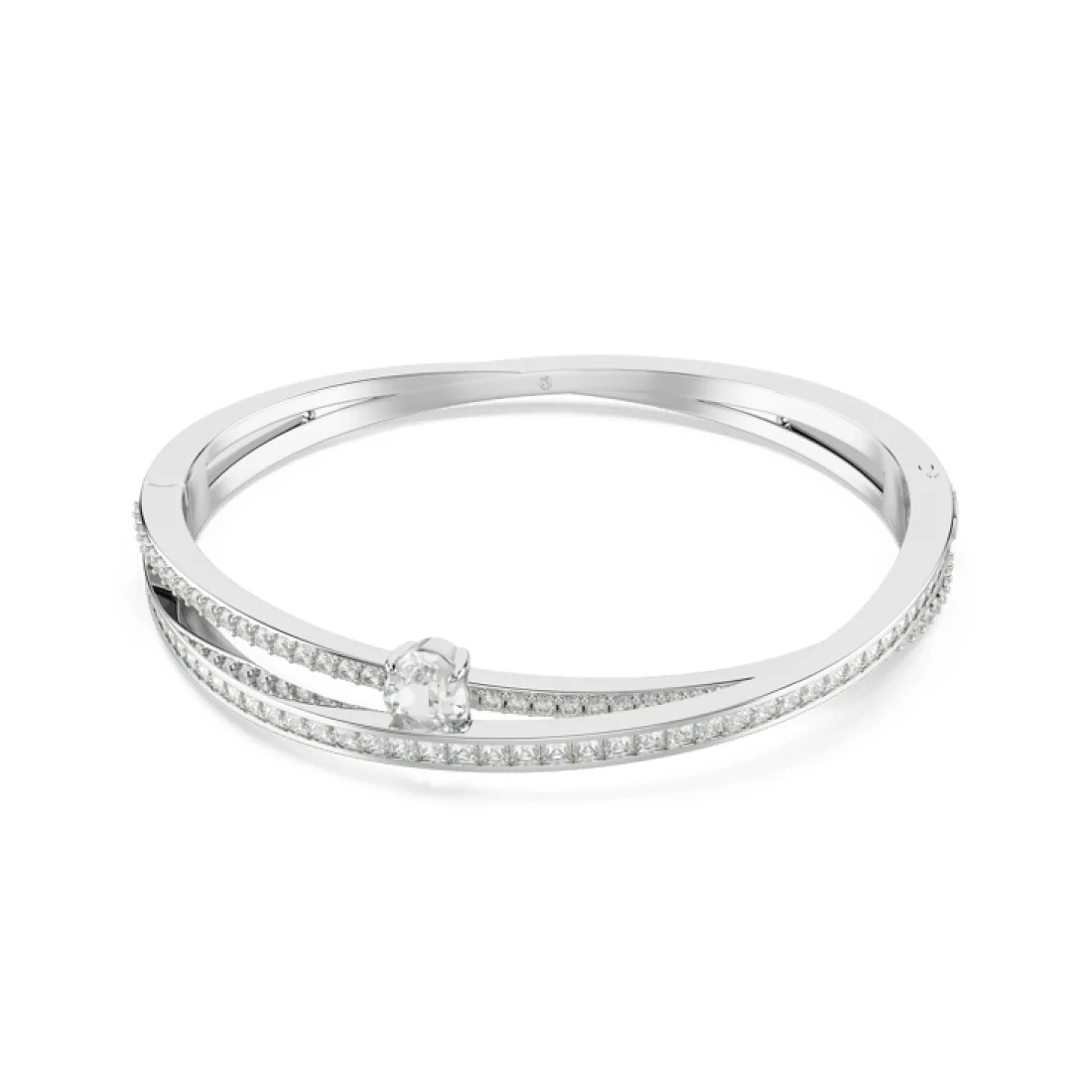 HYPERBOLA:BANGLE DROP WHITE/RHS