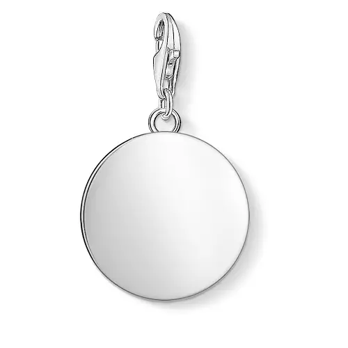 "Charm pendant ""Disc"", 925 Sterling Silver"