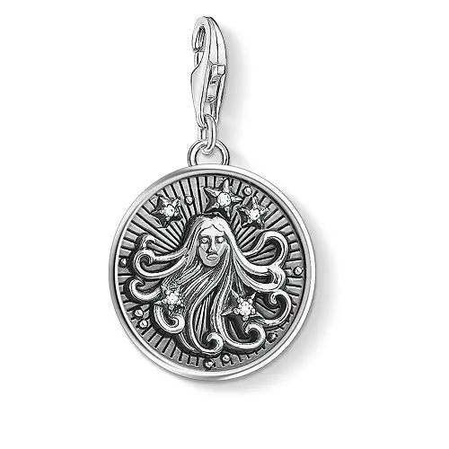 "Charm pendant ""Zodiac Sign Virgo"", 925 Sterling Silver"