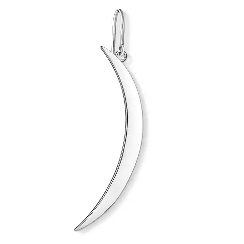 Earring, 925 Sterling Silver, Silver-coloured