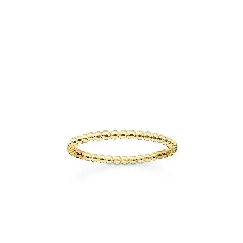 Anillo, plata de ley 925, bario de oro amarillo, liso, 50