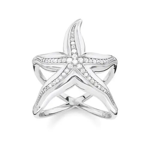 Ring, 925 Sterling Silver, White, 56