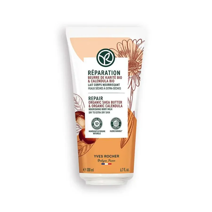 LECHE CORPORAL NUTRITIVA - MANTECA DE KARITE BIO Y CALENDULA BIO