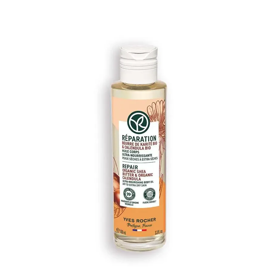 ACEITE CORPORAL ULTRA NUTRITIVO MANTECA DE KARITE BIO Y CALENDULA BIO