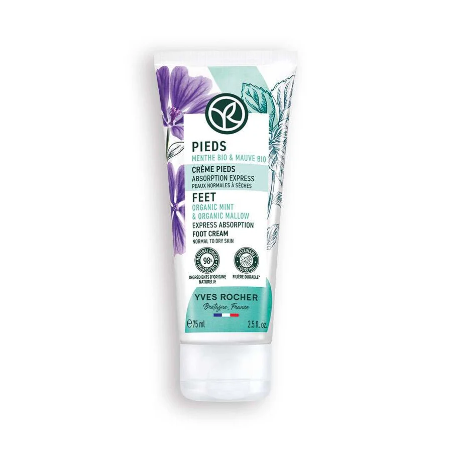 CREMA DE PIES RAPIDA ABSORCION MALVA BIO Y MENTA BIO