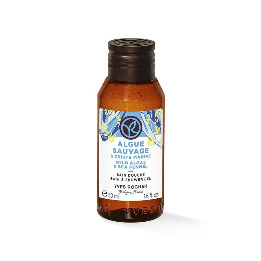 Mini Gel De Ducha Algas Salvajes E Hinojo Marino Frasco 50Ml