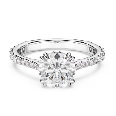 RE STILLA:RING COCR PAVÉ WHITE/UPD 58