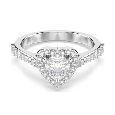 UNA:RING HRT WHITE/RHS 58