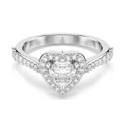 UNA:RING HRT WHITE/RHS 55