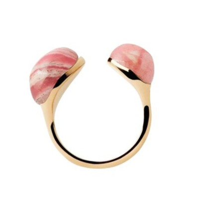 Rhodochrosite Gravity Ring