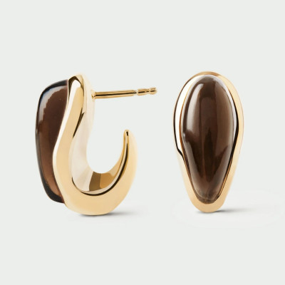 Quartz Luna Earrings