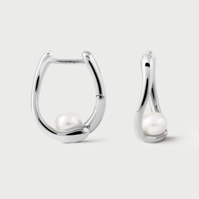 La Perla Aura Silver Hoops