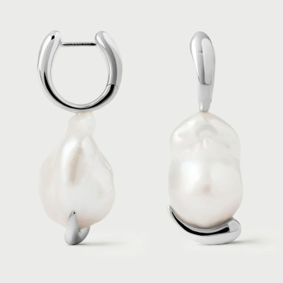 La Perla Marea Silver Hoops