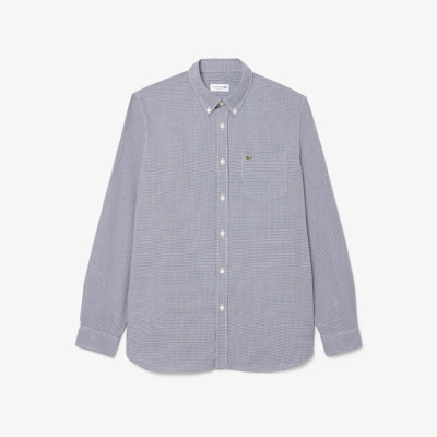 CAMISA CUADRICULADA POPELINE REGULAR FIT ML