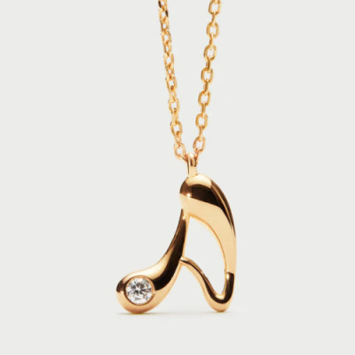 A initial pendant necklace