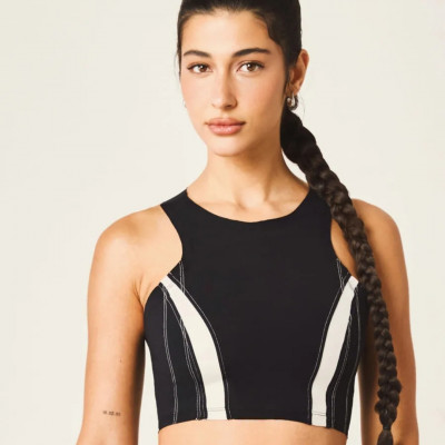 TOP HALTER NECK CROPPED RECORTES CORTE A FIO