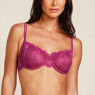 SUTIÃ BALCONET SEM BOJO COM ARO EM RENDA